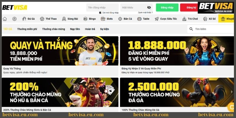 BetVisa EMP - Link Nhà Cái Casino - Thể Thao Bet Visa Com 48 Khuyến mãi cực hấp dẫn chào đón mọi bet thủ